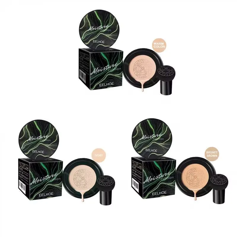 Eelhoe 1pc cabeça de cogumelo almofada de ar cc creme cobrindo manchas faciais base à prova dwaterproof água controle óleo maquiagem rosto bb creme