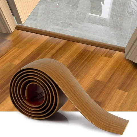 1PC 39.37in Floor Transition Strip Self-Adhesive Cover Strips Threshold Repair Floor Gap Vinyl Flooring Transitions Laminate