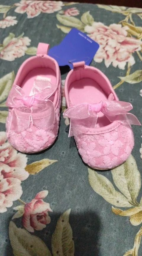 0-18M Lovely Pink Spring Autumn Style Lovely Bow Solid Color Princess Shoes 0-18 Months Baby Casual Shoes Newborn Toddlers photo review