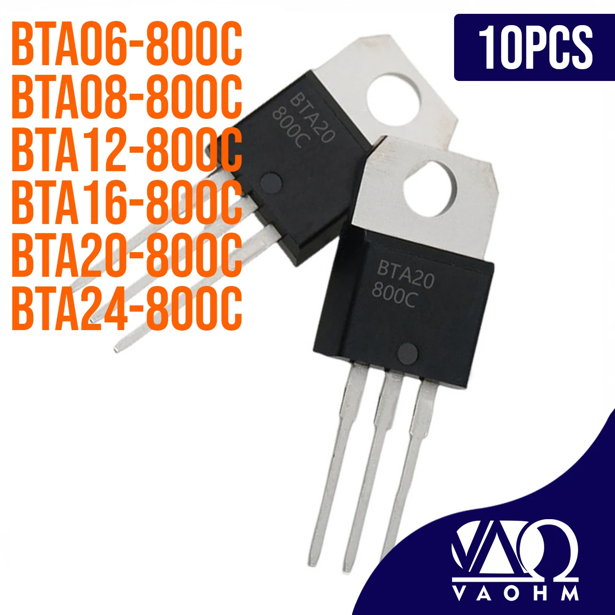 10Pcs Bta06-800C Bt…