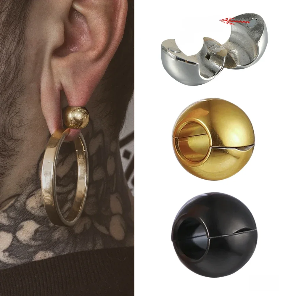 Dreamlee 1 szt. Projekt kulki magnetyczny wieszak na uszy ciężarki do rozciągniętych uszu miarka płatów wtyczka Expander nosze Piercing biżuteria — zdjęcie 2