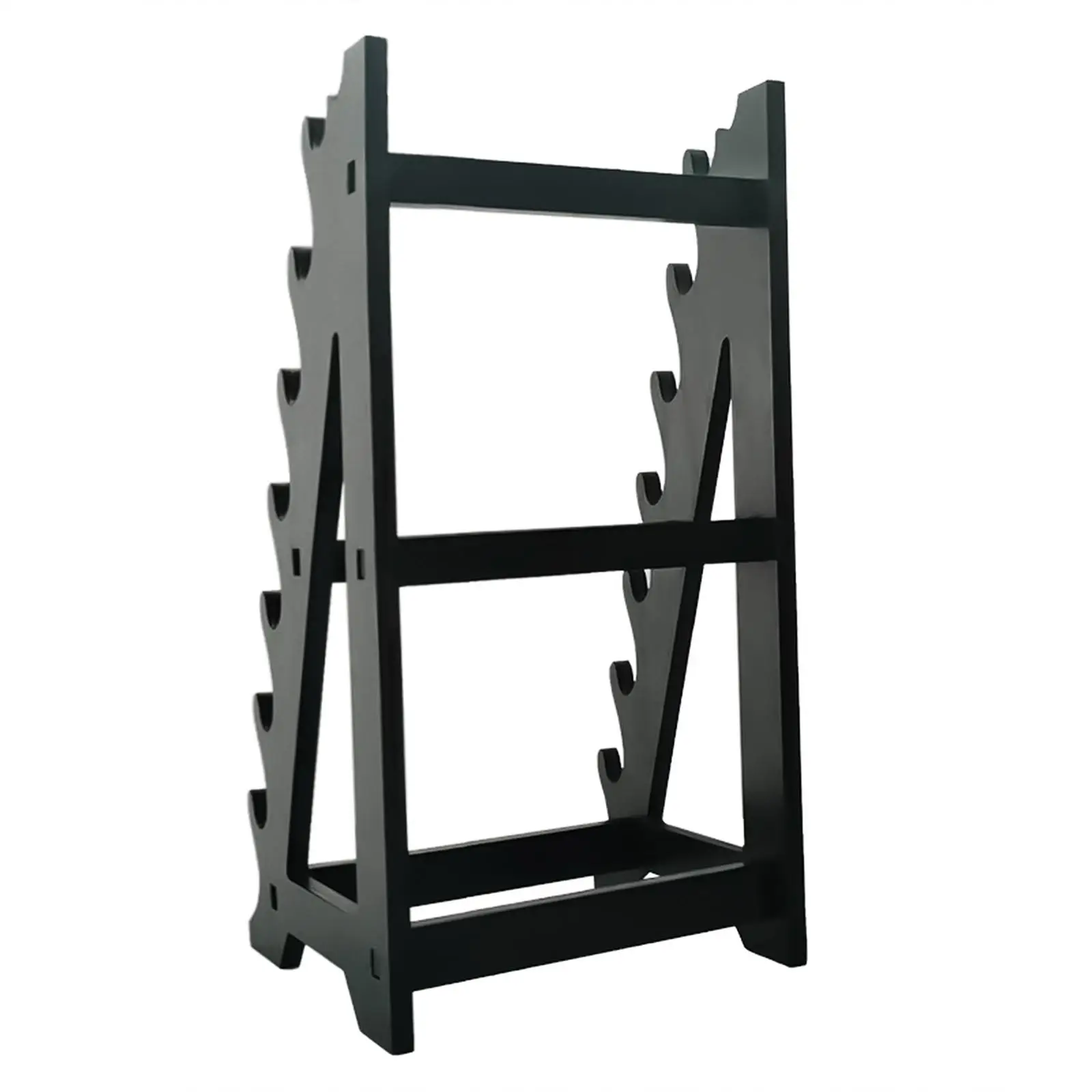 8 tiers Mini Japanese Style Katanas Model Holder Wooden Mini Katanas Toys Support Katanas Model Rack for Shops Anime Enthusiasts