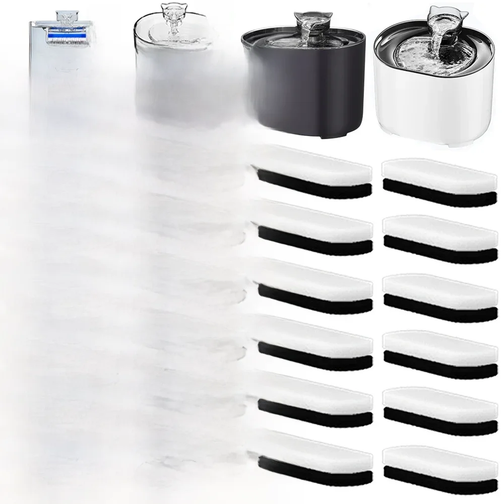 Filtres de fontaine d'eau pour chat, élément filtrant FT666, filtre à charbon actif de remplacement pour animaux de compagnie, accessoires d'alimentation automatique