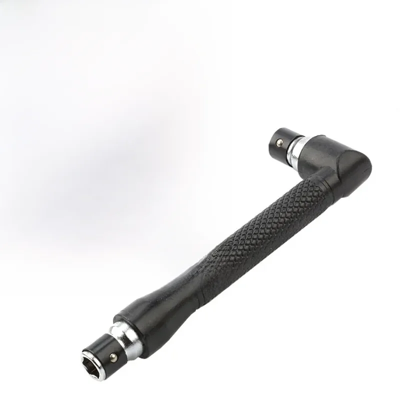Mini klucz nasadowy z podwójnym zakończeniem 6.35mm pod kątem 90 ° wkrętak śrubokręt śrubokręt z uchwytem narzędzie użytkowe zestaw do konserwacji domu — zdjęcie 2