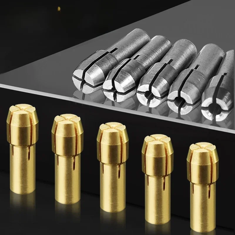 10 sztuk Dremel Mini uchwyty wiertarskie wiertarka 1.0mm-3.2mm uchwyt Adapter 4.3 Shank mikro tuleja zaciskowa do akcesoriów Dremel — zdjęcie 2