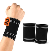 2 Muñequeras Deportivas Elásticas para Fitness y Entrenamiento