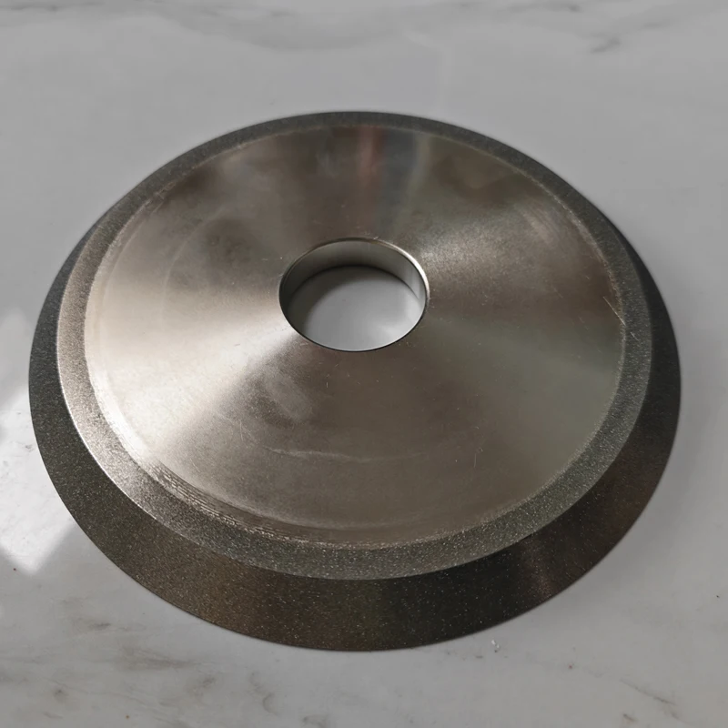 عجلة طحن بتصميم ماسة شطبة واحدة 150 مللي متر قطر 30 45 60 درجة 1V1 طحن التنغستن الصلب CBN قاطعة المطحنة السيراميك