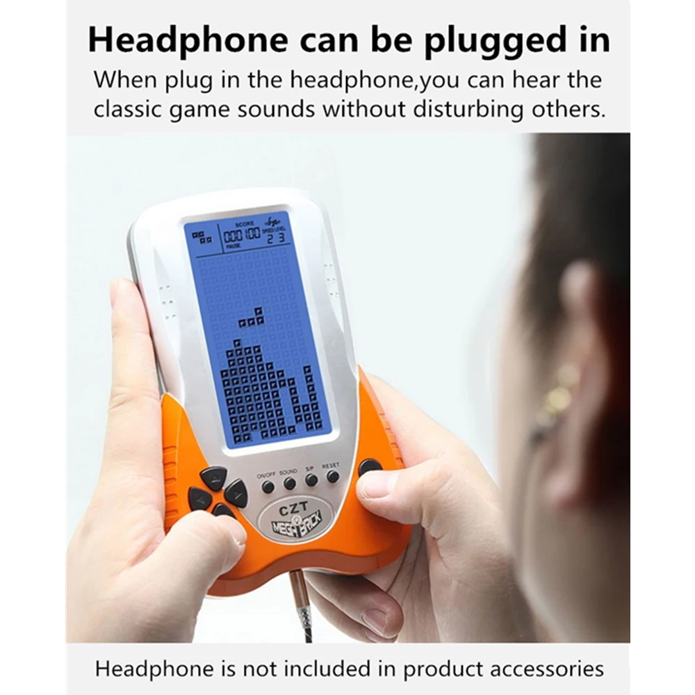 WALKGAMRE Blue light Large Screen Block Console 999 in 1 Rechargeable Brightness Adjustable 80s/90s Retro Game console Gifts