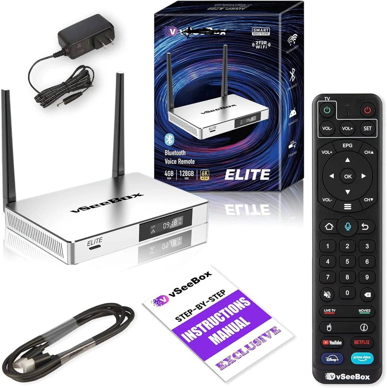 2025 100% Best Seller Achetez-en 2, obtenez-en 1 gratuit 2024 vSeeBox Elite 6K Dernière version TV