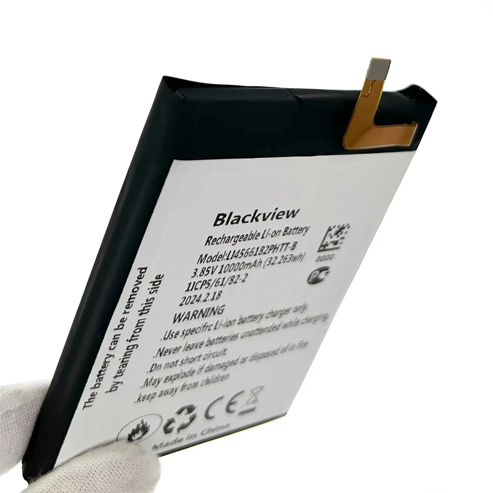 100% Genuine Original 10000mAh Blackview BV8800 Battery Li456182PHTT-B Battery For Blackview BV8800 BV8800 PRO Phone Batteria