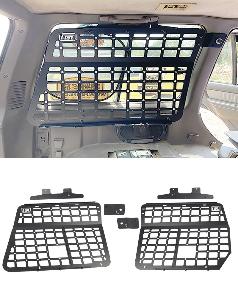 For Mitsubishi Pajero V20 1991-1999 Storage Shelf Side Window Bracket Modification Storage Panel Rear Trunk Molle panel