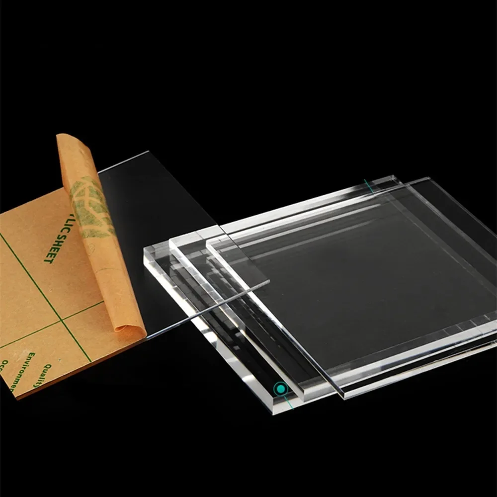 1/2/3 szt. Płyta akrylowa przezroczysta bezbarwna o grubości 1/2/3 mm, szkło plexi, plastikowa płyta organiczna, metakrylat — zdjęcie 2