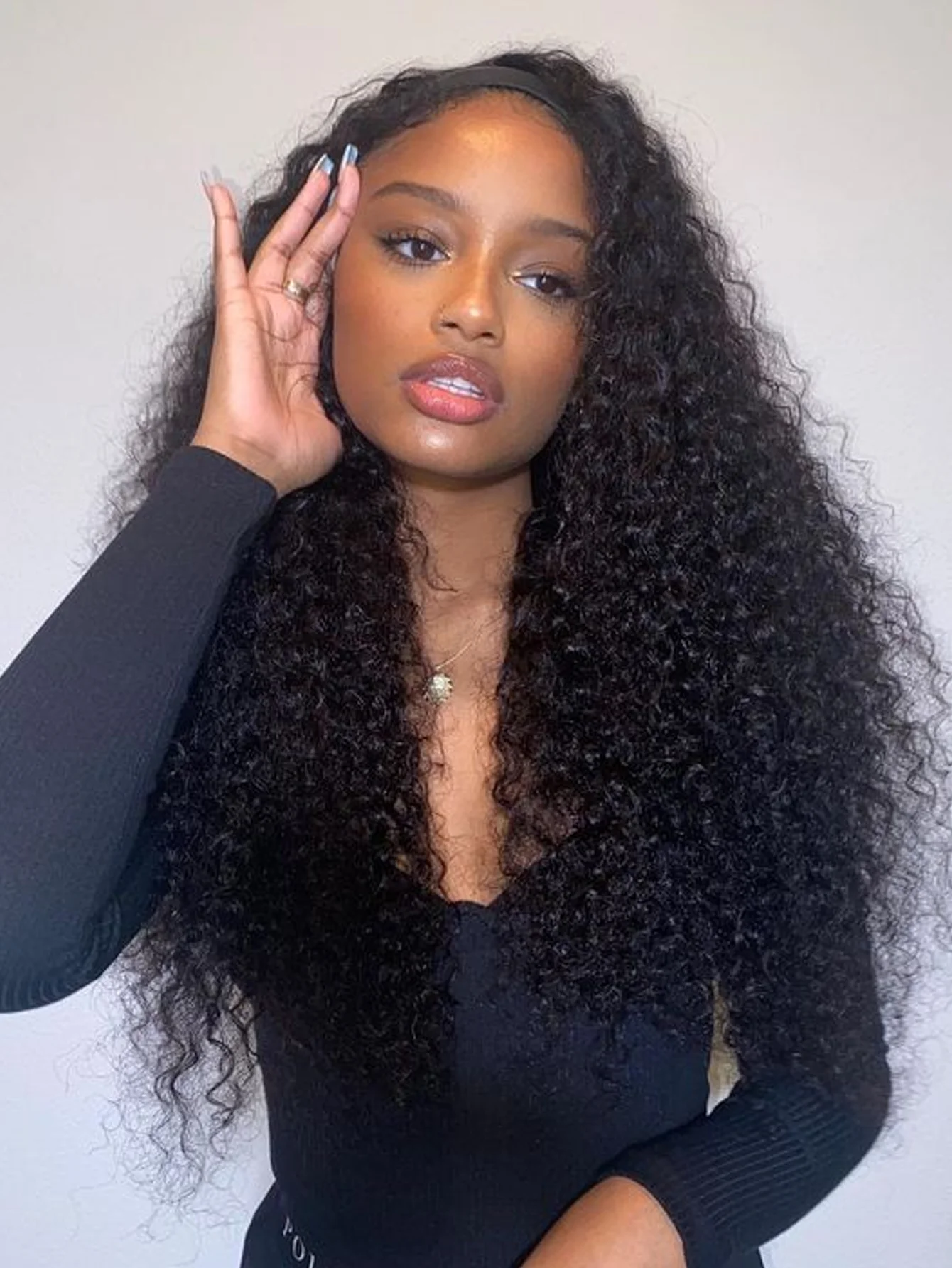 40インチ人毛13x4ディープウェーブHDレースフロントウィッグブラジル産ルーズディープウェーブカーリー人毛13x4レースフロントウィッグプレプラッキング済み