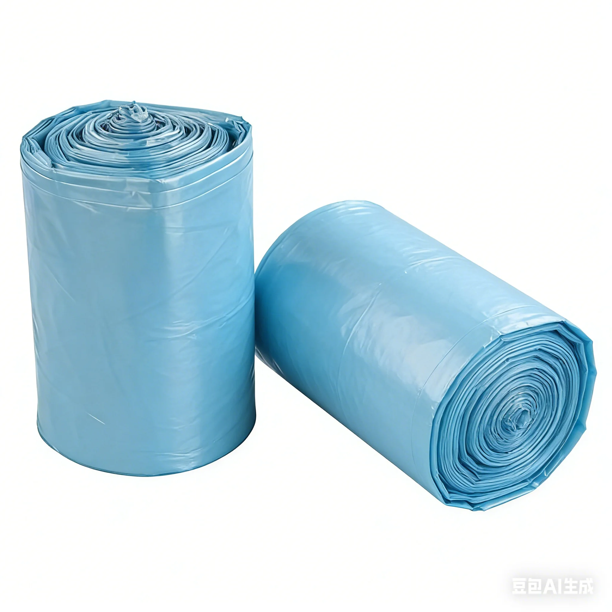 Paquete de 300 bolsas de basura de cocina azules para el hogar: extra gruesas, fuertes, a prueba de fugas y desgarros para una limpieza diaria