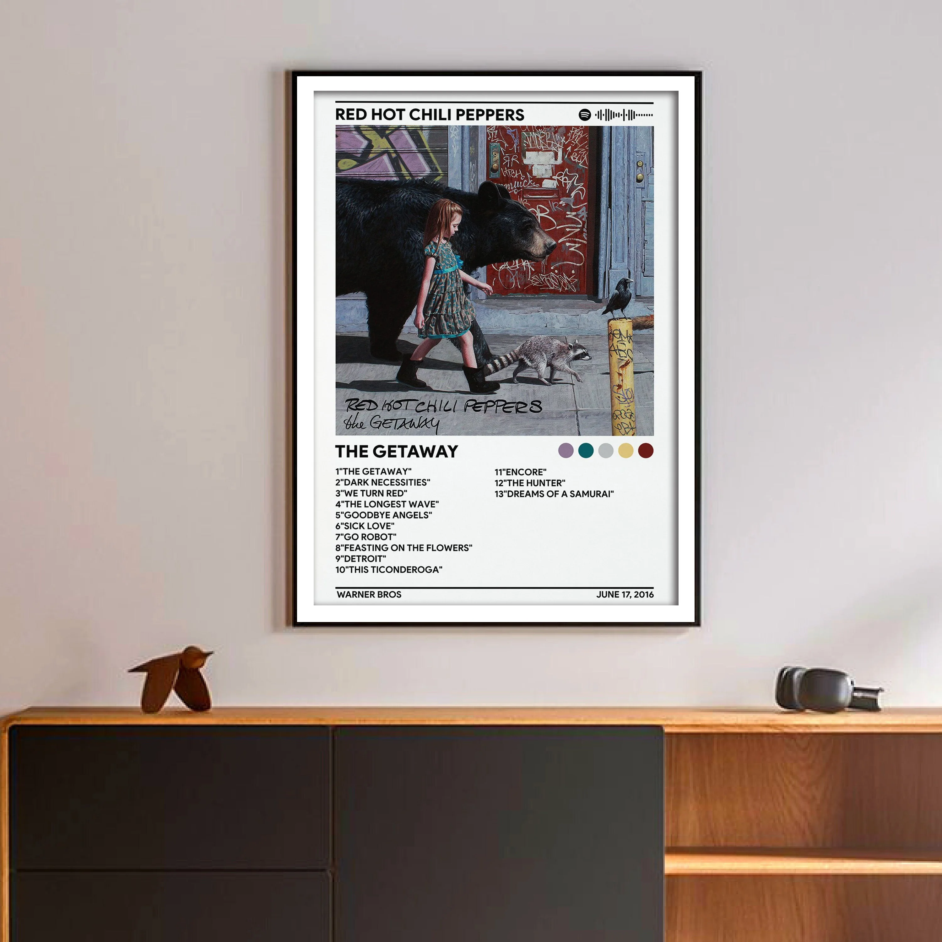 Popular Rock Band Red Hot Chili Peppers Music Album Cover Canvas Print Poster for Room Bar Aesthetic Art Home Wall Decor Picture