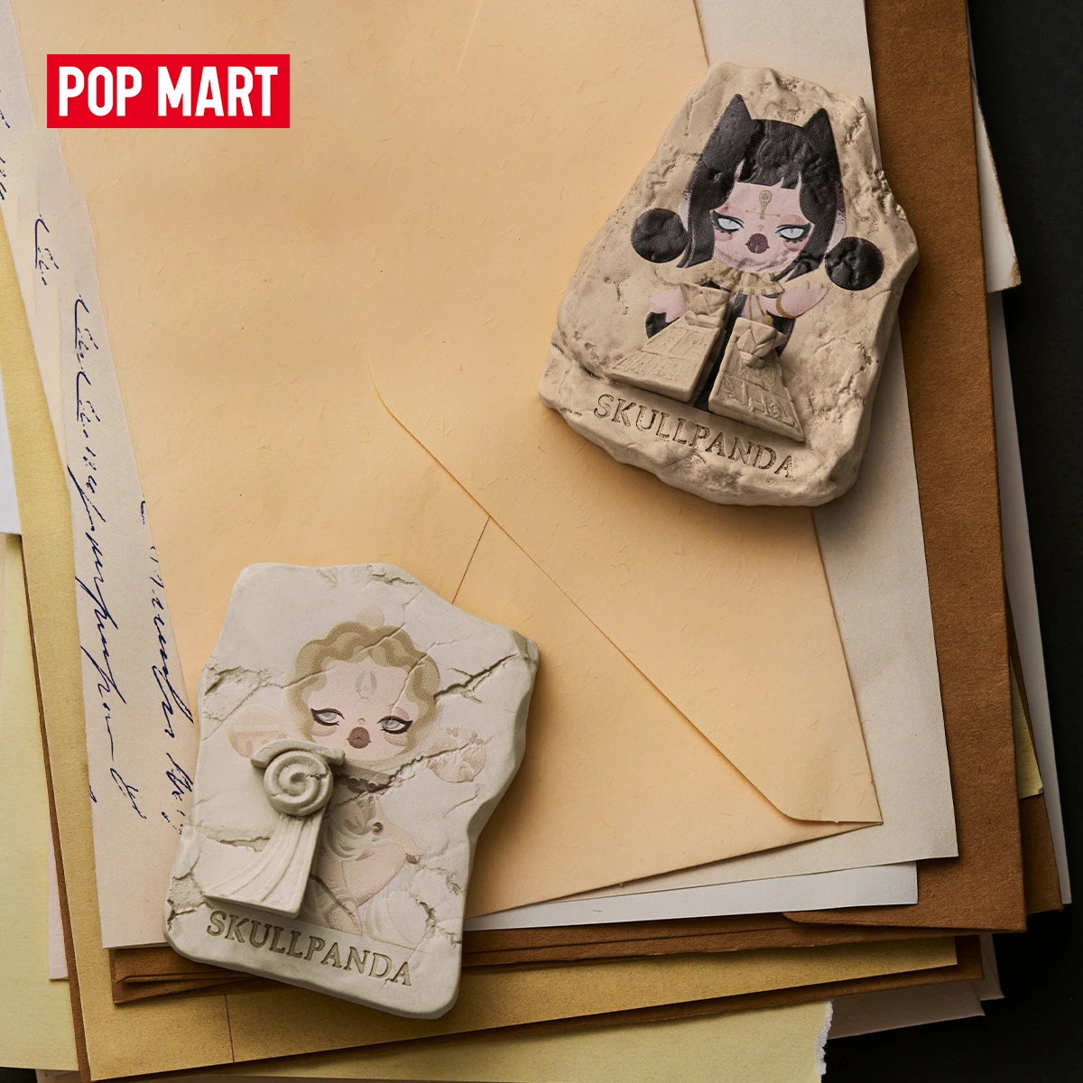 【EU EXKLUSIV】POP MART SKULLPANDA WHERE TIME DWELLS Serie Kühlschrankmagnet 1 Stück/4 Stück POPMART Blind Box Niedliches Spielzeug