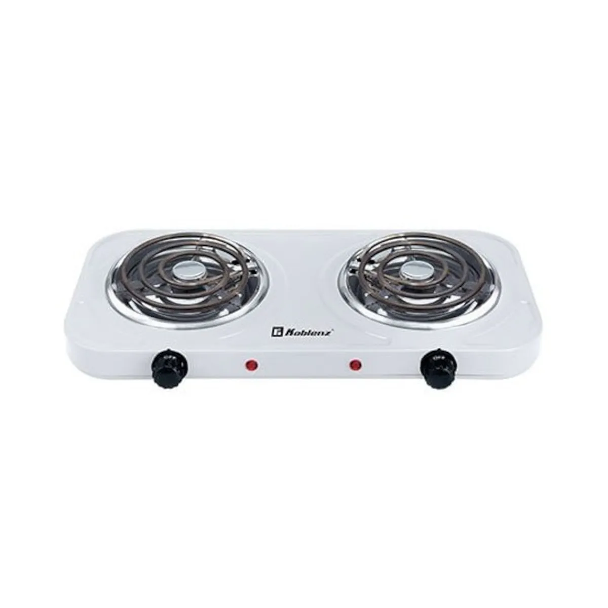 Koblenz Pekm-2000 Eg 2 burner electric grill 2000w spiral burners with 5 heating levels and 110v White thermostat