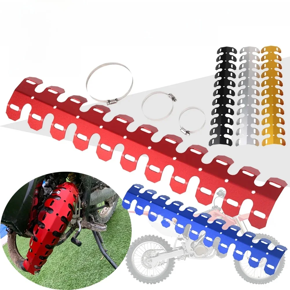 Do HONDA CR250R CR125R CR300R CR500R CR85 CR 80 85 250 CR125 CR250 CR300 CR500 Osłona termiczna wydechu Osłona rury tłumika — zdjęcie 2