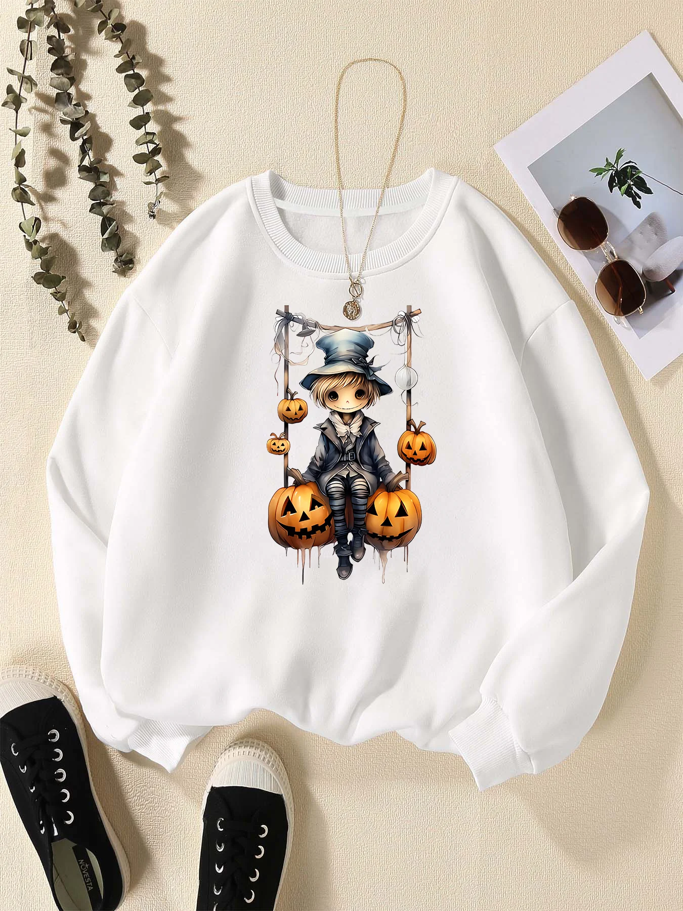 2024  Sunflower Letter Western Cowboy  Western Halloween Trui Halloween Sweatshirt Hiphop Fashion Funny Sports Hoodies