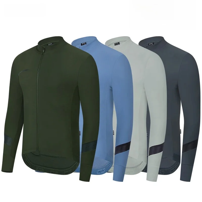 AliExpress YKYWBIKE YKYW Autumn Winter Men's Pro Cycling Long Sleeve Jackets Thermal Fleece Warmth Bicycle Jersey Road Bike Clothing Breathable Tops