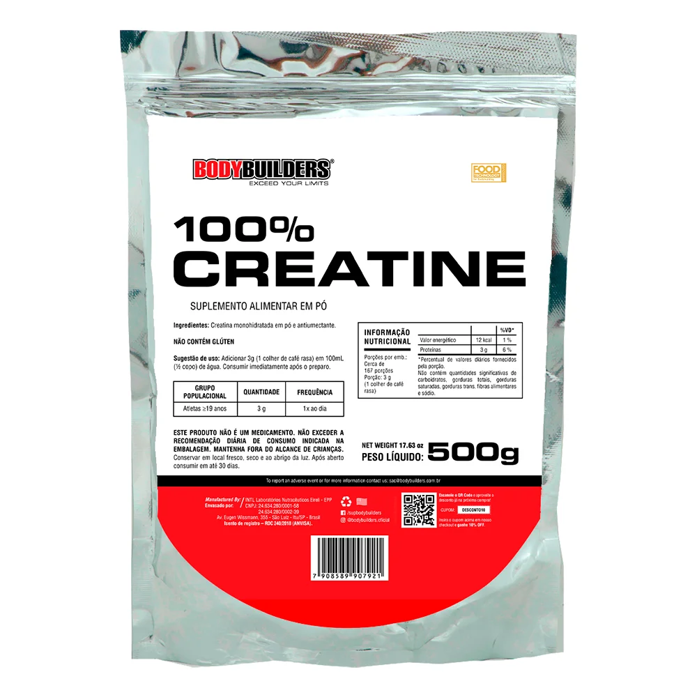 Creatine Monohydrate Refill 500g-Imported Pure 100%-Bodybuilders