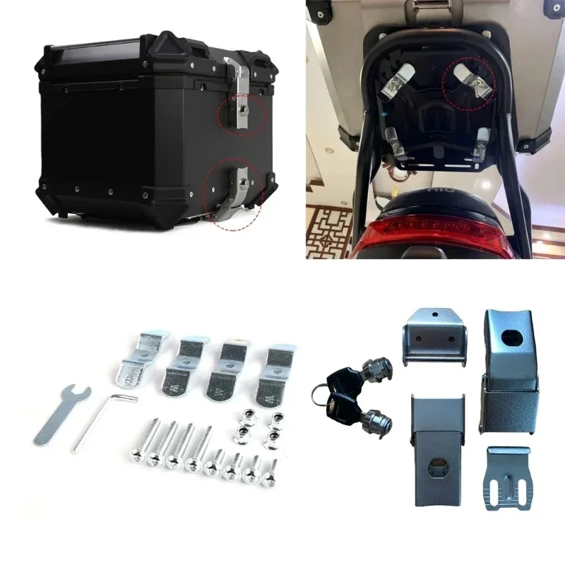 Attache latérale fixation rétractable mécanisme d'attache sécurité pour sacoche coffre, boulon à vis, barres