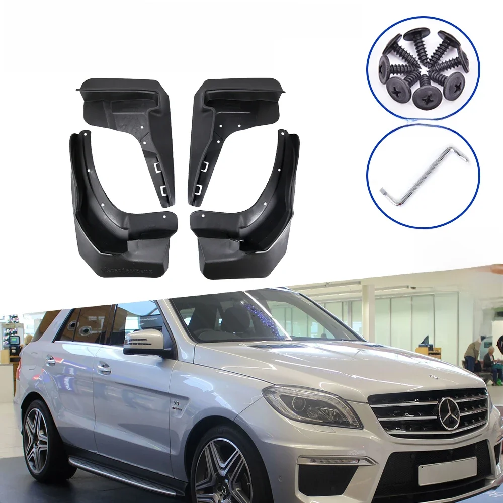 4x für Mercedes Benz GLE ML M-Klasse W166 2012 2013 2014 2015 2016 2017 2018 2019 Mud Splash Grade Kotflügel hinten Kotflügel Schmutzfänger
