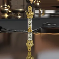 Mezuzah for Door Mezuza Cover Alloy Door Antique House Alloy Decor Wall Decor with Scroll Jewish Gift Wall Mezuzah Case 1Piece
