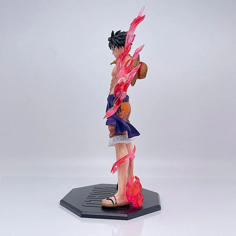 One Piece Anime figure hand flow cherry Lufei and the country animation peripheral model decoration baseless