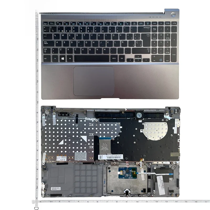 US/UK/SP Nowy podpórka pod nadgarstki do SAMSUNG NP 700Z5 NP700Z5A NP700Z5B NP700Z5C Górna obudowa klawiatury Obudowa laptopa Touchpad Bez podświetlenia — zdjęcie 2