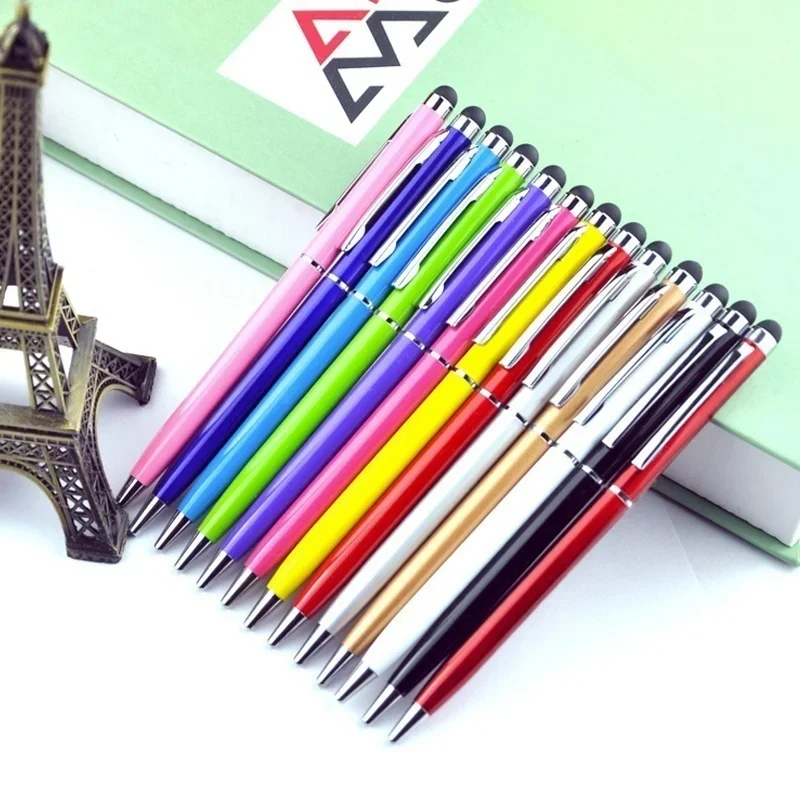 5 Stuks 2 In 1 Handig Ontwerp Tablet Voor Pad Smart Phone Touchscreen Stylus Pen + Balpen Smartphone - afbeelding 2