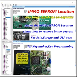 IMMO off EEPROM Location Software for Key Maker Key Programming Show Original Allowed Transponder Data location Number of Keys