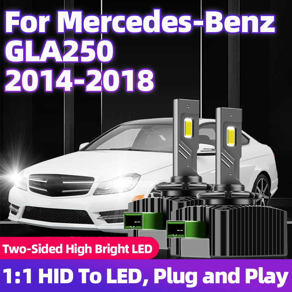 

HID to D3S LED Canbus 30000LM CSP Chips 110W Turbo Headlight Car Headlamp 12V For Mercedes-Benz GLA250 2014 2015 2016 2017 2018