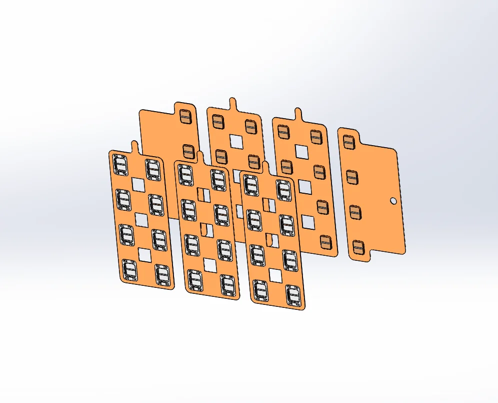 WELLGO 1SET 21700 Terminal Connectors Copper Flexible Bus Bar 6S4P 21.3MM No Spacer Copper Busbar LiFePO4 Battery Long Bus Bar view 3