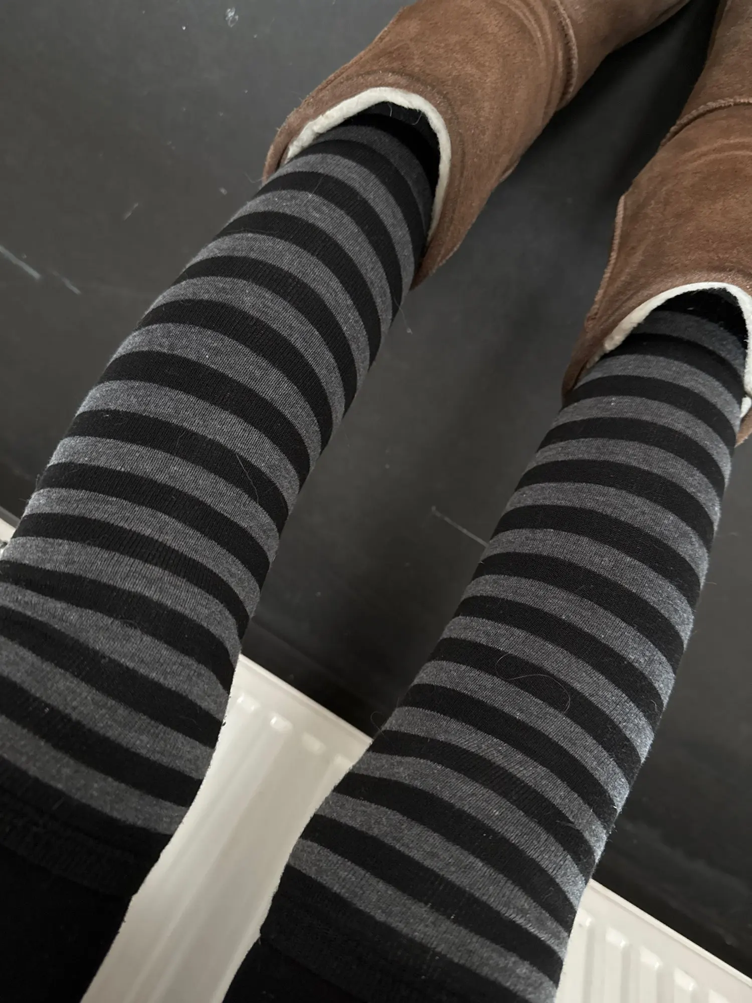 Striped Over Knee Socks photo review