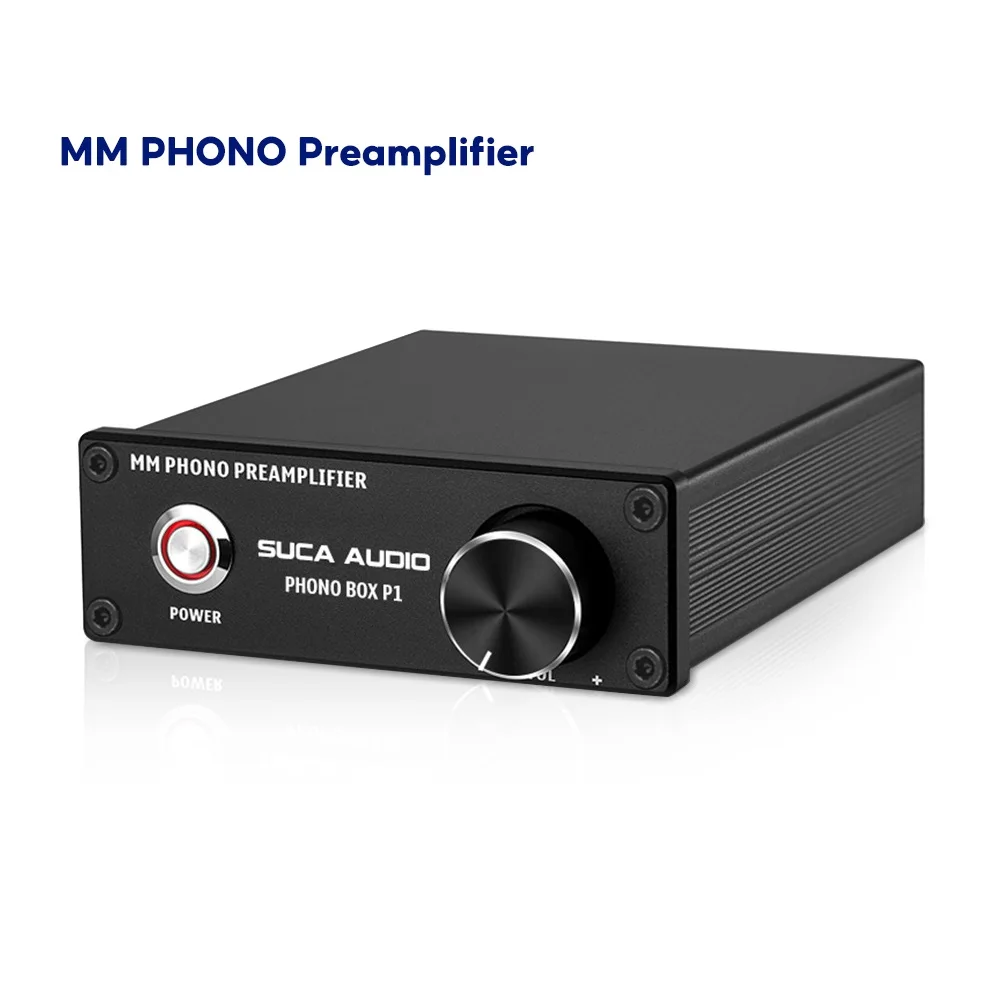 SUCA Audio PHONOBOXP1 MM Phono Amplifier High Fidelity Sound Quality Phono&Turntable Phonograph Preamp For Home Theater System