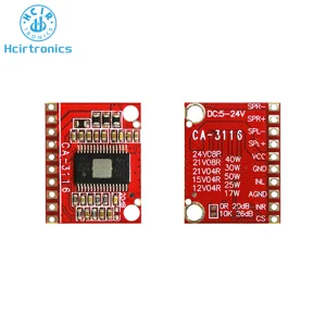Digital Power Amplifier Plate, Ca-3116, 50W + 50W 100W, DC 5V 12V 24 V, Dual-Kanal, Stereo-Audio-Modul, TDA7492, TPA3116D2 8 Hauptverkaufsverstärker 3116 - №6