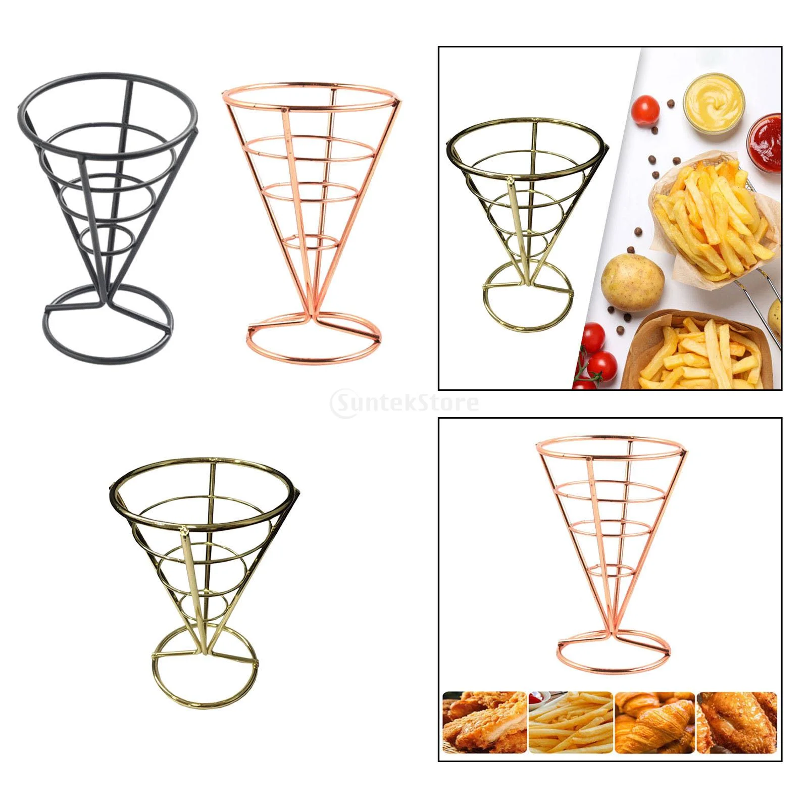 재사용 가능한 콘 거치대 스탠드, 프렌치 프라이 스탠드 - Food Snacks For Picnic 리뷰 및 가격
