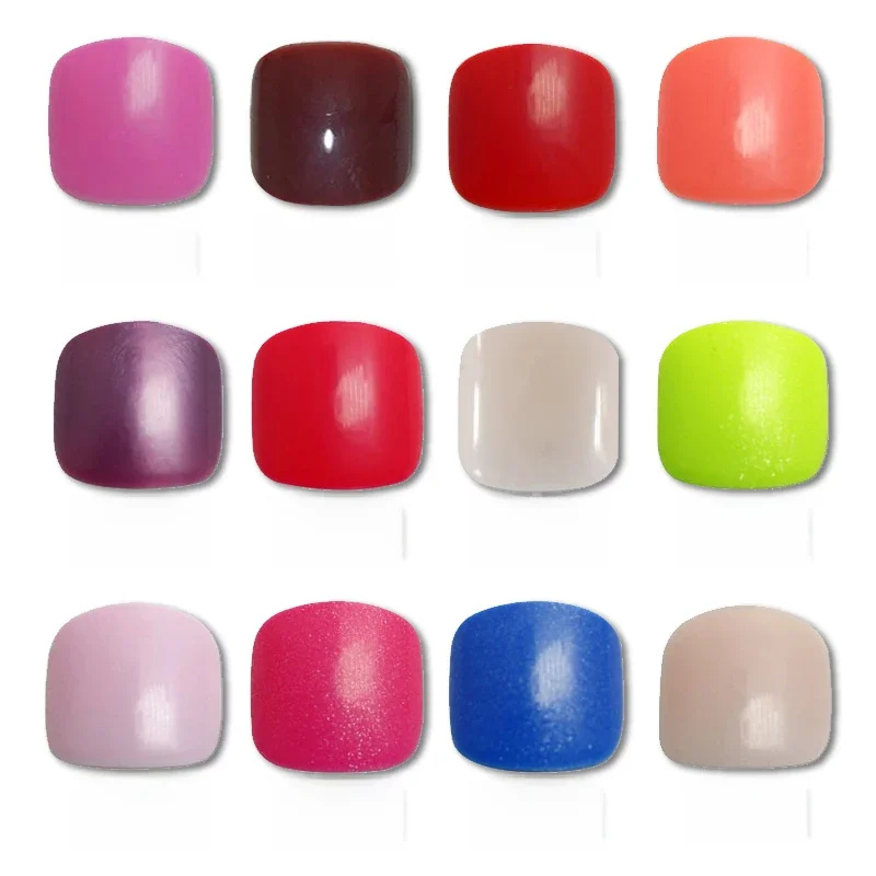Faux orteils en acrylique bleu bonbon rose clair, 24 pièces, N64.Lavender, Nude, Art Tips, Baby Parker, Lovely