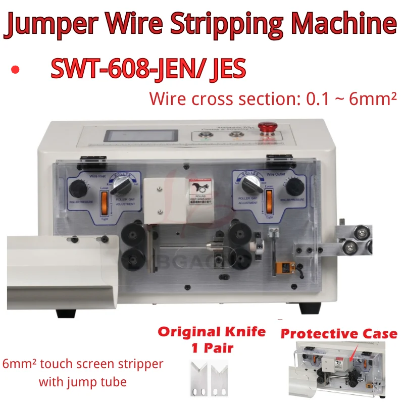 SWT-608-JEN JES Peeling Stripping Cutting Machine 0.1-6mm2 For Computer Automatic Wire Stripping Machine AWG8-AWG28 220V 110V