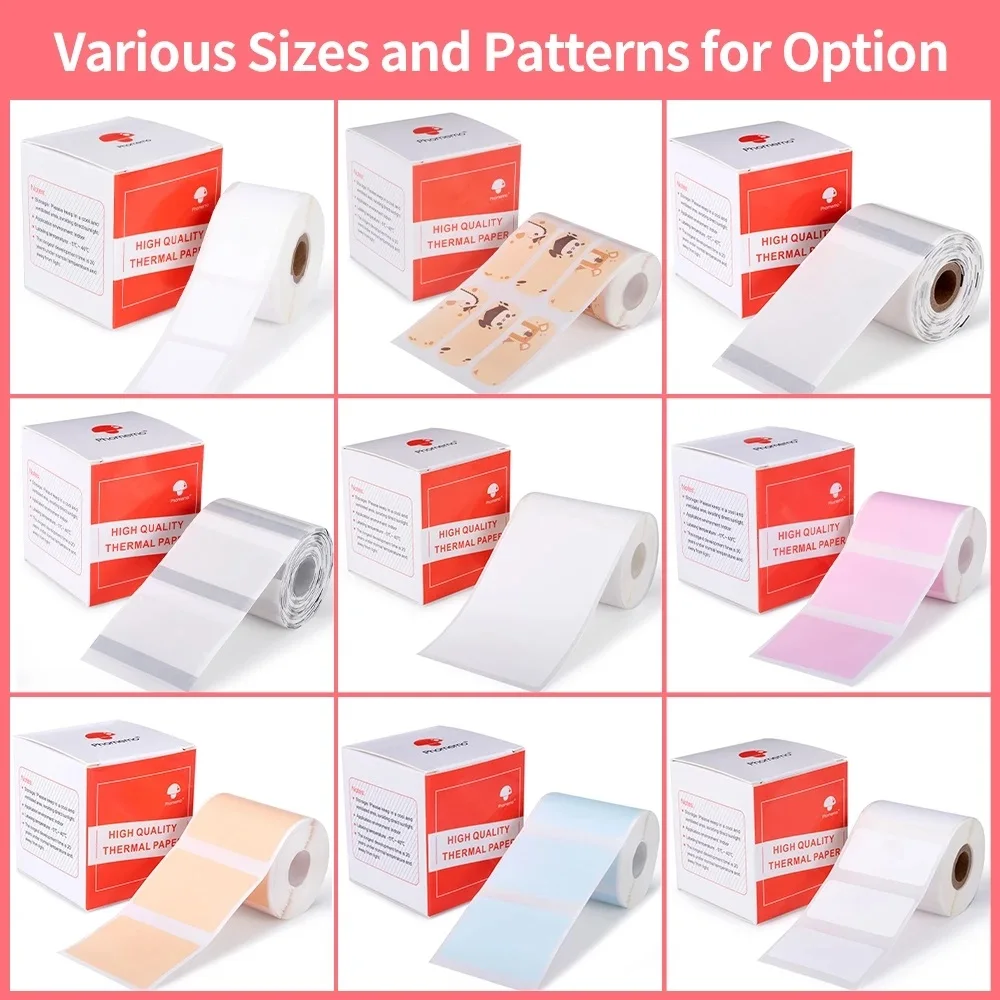 �y�Z�[�����z1���[�� M110 ���ȔS�����x���� Phomemo M110/M200 ���x���v�����^�[�X�e�b�J�[�p ���� �ی^ �����` �o�[�R�[�h�^�O �S��