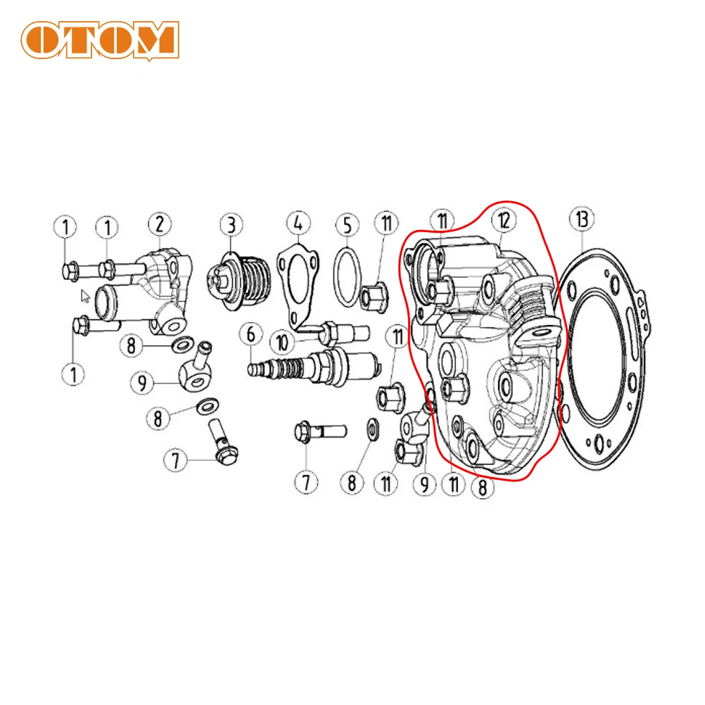 Motorcycle Accessories Cylinder Head Cover Die-casting Guard For YAMAHA DT230 Loncin MT250 GPX TSE250R HENGJIAN KAYO KT250 GR8