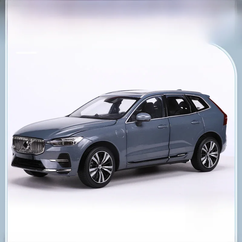 1/18 Volvo XC60 2022 SUV Diecast aluminiowy Model samochodu zabawki prezenty dla dzieci hobbystyczne biało/srebrno/szare ozdoby z kolekcji prezentów — 2