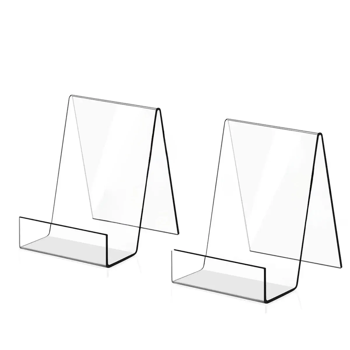 1/2/6 stuks helder acryl displayboekstandaard schildersezelhouder voor het weergeven van fotoalbums, boeken, muziekbladen, kunstwerken, cd's, enz. - afbeelding 2
