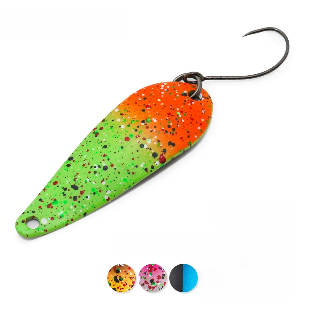 Jerry Aries Iron Micro Trout Fishing Spoon Baubles Spinner Glitter Lake Area Meta Bait 3.5g 5g Pike Lure — zdjęcie 2