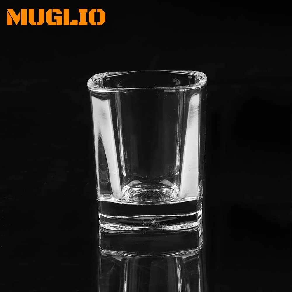 

Heavy Base Shot Glasses 2.3 oz Square Clear Shot Glasses Small for Vodka, Whiskey, Tequila, Espressos, Spirits & Liquors