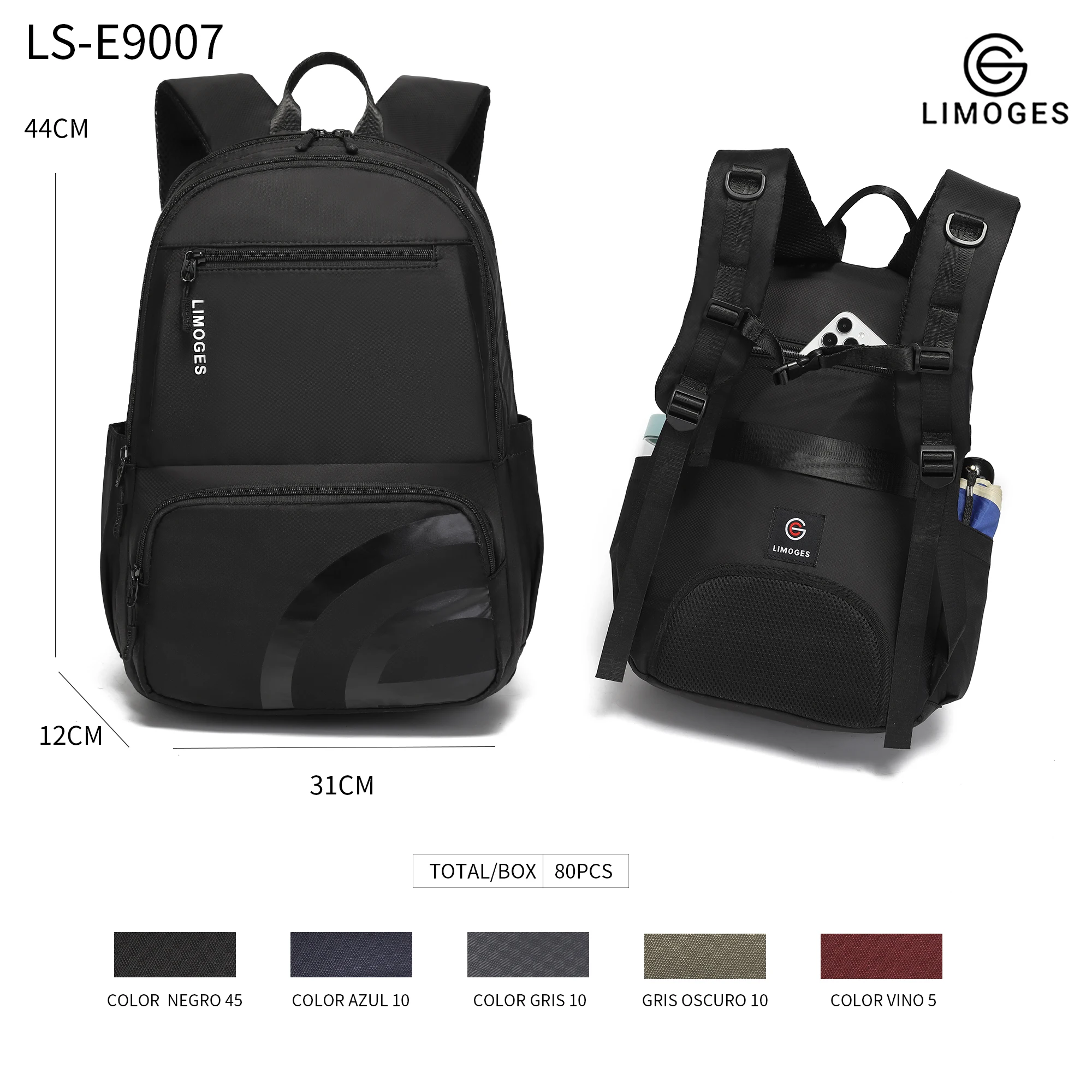 Limoges Mochila Impermeable Antirrobo Mochila Para Laptop Mochilas De Viaje Mochilas De Hombre De Gran Capacidada