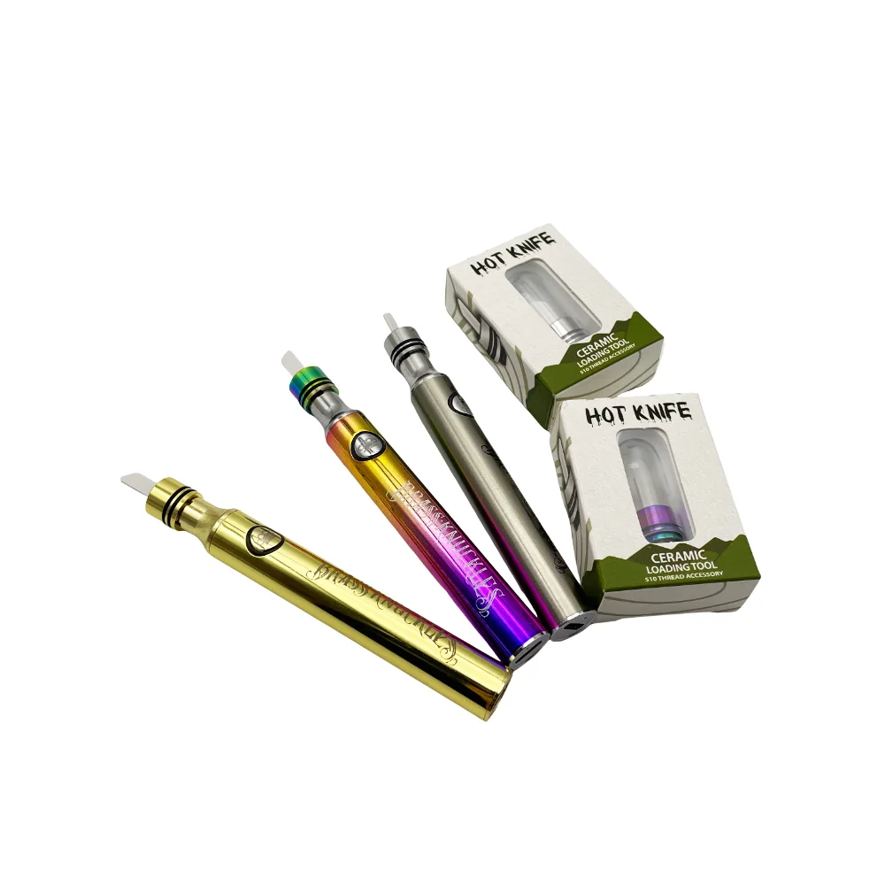 510 Thread Preheat Battery BK Electric Soldering Iron 900mah Welding Heating Tool with 14mm Hot Knife Tip Ceramic Heating Cut