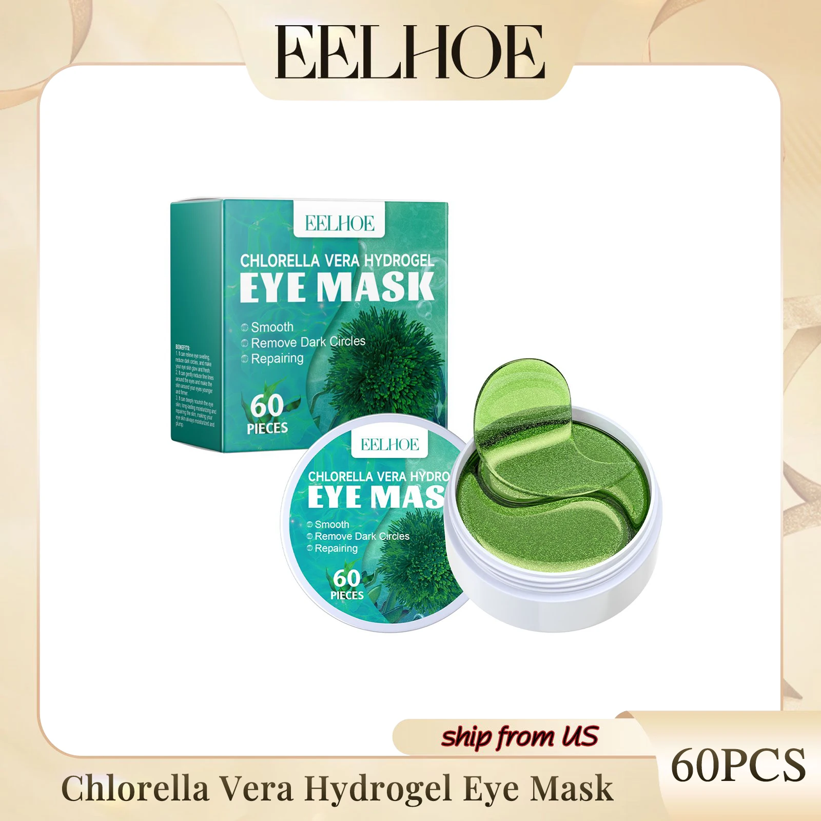 Seaweed Firming Eye Mask Soothes Eye Swelling Lightening Dark Circles And Eye Lines Moisturizing Firming Hydrating Eye Mask