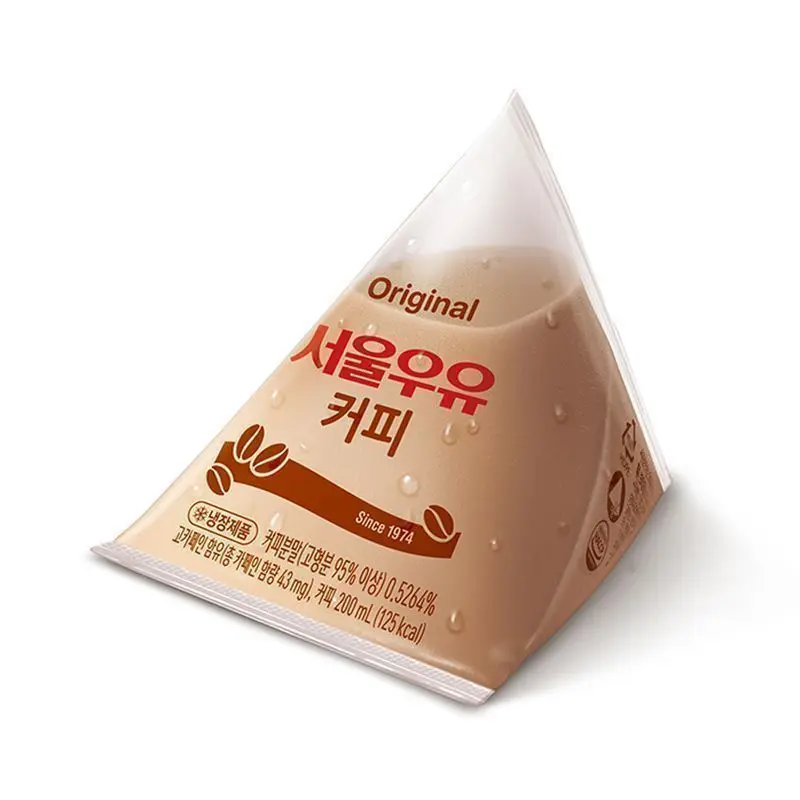 Seoul milk classic triangular coffee milk 200ml 12 pieces (4 pieces X 3 bundles) coffee Pori